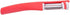 Generic Stainless Steel 3 Function Kitchen Peeler Plastic Handle Red White