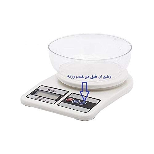 Generic Digital Countertop Kitchen Scale - 10 Kg, White, Easy to Use, Very Effective, Safe, Precision Balanced - Safqqa Egypt