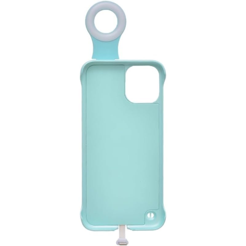 Generic Plastic Smart Back Phone Protection Case With Selfie Fill Light And Soft Light Eye Protection Compatible With Iphone 11 Pro - Blue