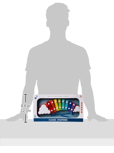 آلة الإكسيليفون الموسيقية للأطفال هي لعبة تعليمية ممتعة تساعد على تنمية الإحساس بالإيقاع والسمع والإبداع لدى الطفل. صُنعت من مواد آمنة ومتينة، 