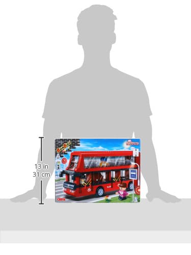Banbao Famous city bus building block school vehicle double station technique brick toy