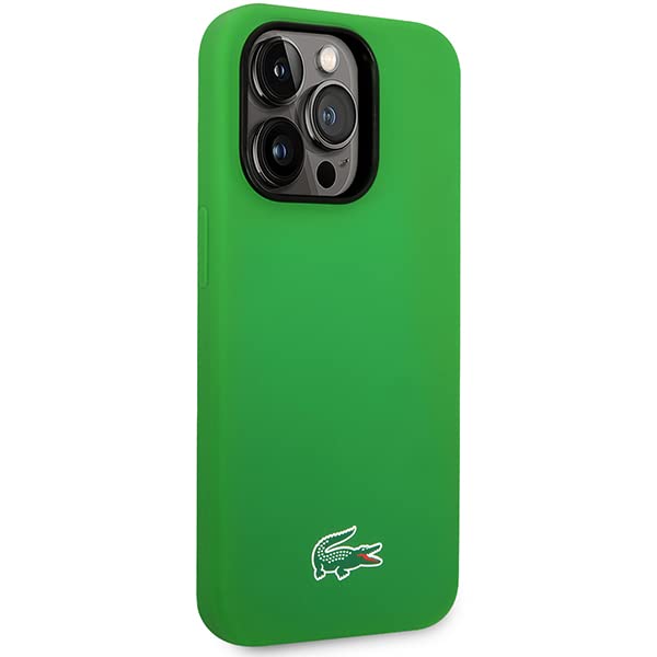 Lacoste LCHMP14XSLON Hard Mobile Phone Case for iPhone 14 Pro Max 6.7 Inches Green Silicone