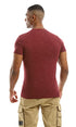 Ravin Men's Ribbed Crew Neck Solid Basic Cotton T-Shirt