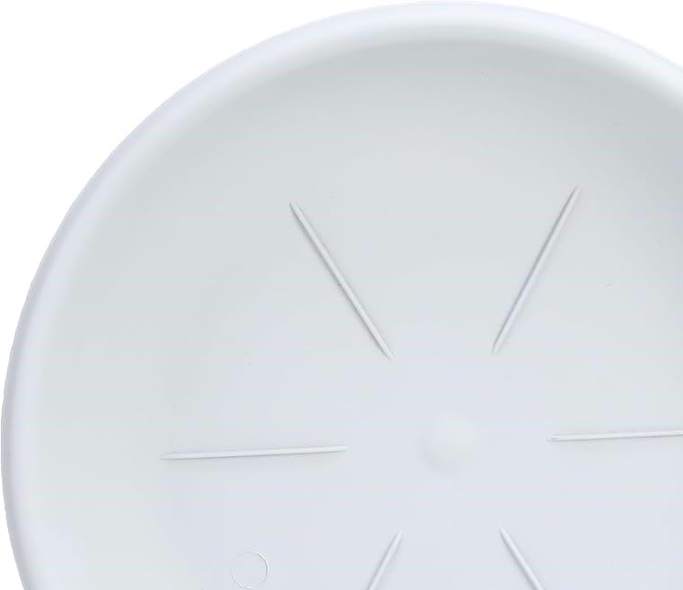 Bama Round Saucer, 20062, Off White Plastic - Made In Italy