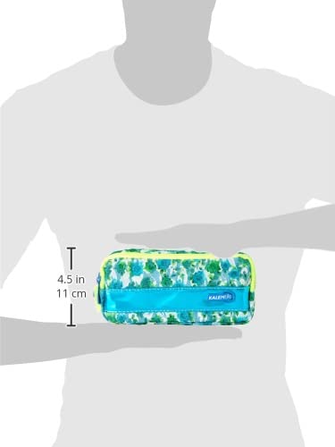 Floral Pattern Pencil Case with 2 Zippers