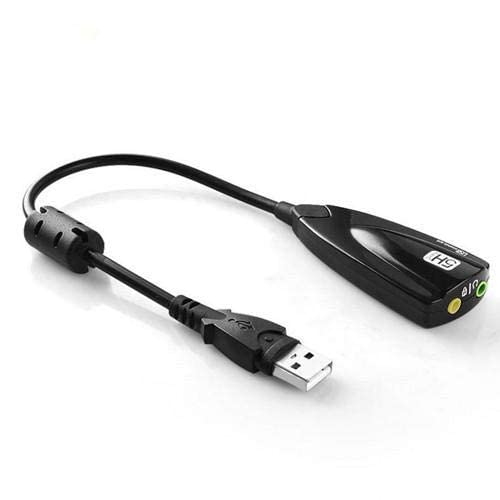 كارت صوت USB 7.1 إصدار 2.0 من ستيل ساوند 5hv مع معادل 12 قناة.متوافق مع اللابتوب، الكمبيوتر والأجهزة المزودة بمدخل USB