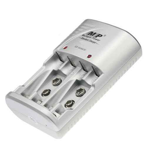 شاحن بطارية سريع Singway MP KX 2868 SW-W32 لبطاريات AA Ni-Mh/Ni-Cd مع 4 أقسام للبطارية