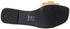 Deeda Women’s Faux-Leather Slide Slippers with Stitched Flower Detail