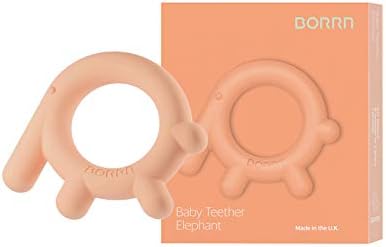 BORRN  Silicone Elephant Shaped Baby Teether