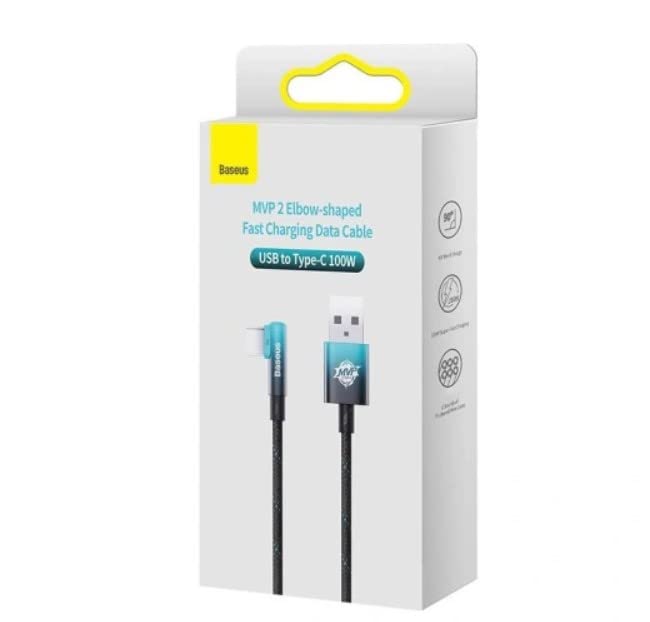 Baseus MVP 2 Elbow-Shaped Fast Charging Data Cable USB to Type-C – 100W, 1m