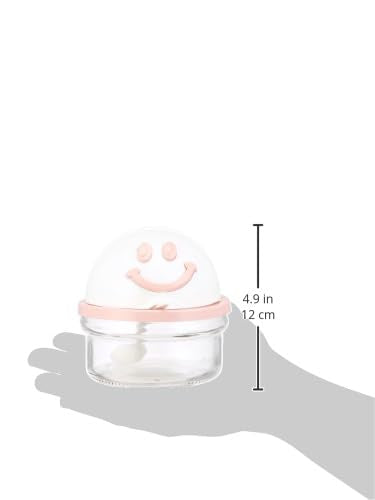 علبة سكر بوجه مبتسم مع ملعقة من باجر – باللون الوردي عملية ومتينة للاستخدام اليومي