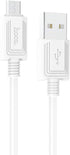 Hoco X73 - Charging And Data Transmittion Cable (2.4A -1M), USB-A To Micro-USB Plug, Compatible With Samsung Huawei Xiaomi Oppo - White