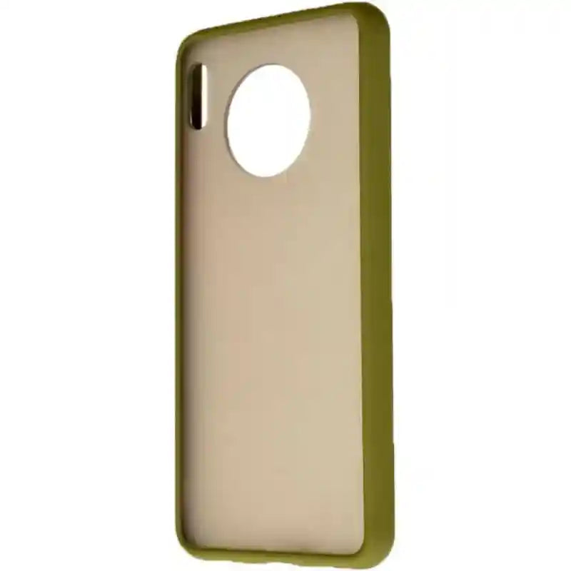 حافظة هاتف بلاستيكية صلبة عامة بحواف سيليكون ملونة وظهر شبه شفاف لهاتف هواوي ميت 30 بحجم 6.62 بوصة