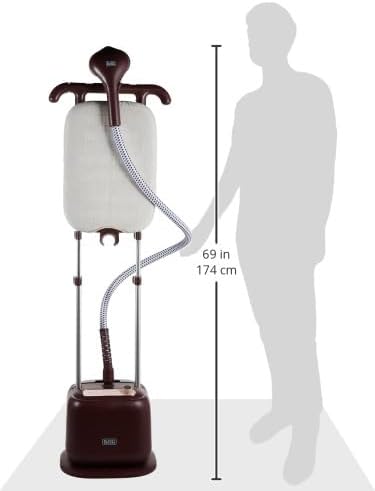 BLACK+DECKER Garment Steamer 2400W Twin Pole GSTD2450-B5 Dark Red – Safqqa Egypt