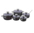 Korkmaz Etna Black 10-Piece Cookware Set