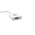 كابل محول فيديو منفذ HDMI 1080 بكسل ذكر الى VGA انثى مزود بصوت ومناسب للكمبيوتر وجهاز الدي في دي والتلفزيون عالي الدقة HD 20 سم [ابيض]