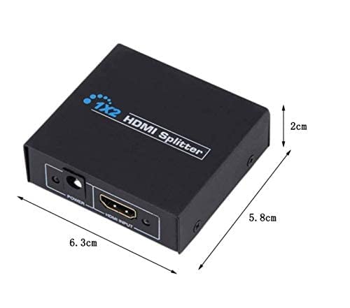 Generic Full hd 1x2 port hdmi splitter amplifier repeater 3d 1080p switch box hub