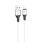 Hoco X86 - Spear Silicone Charging And Data Transmittion Cable , USB-A To Lightning Plug, Compatible With Apple iPhone iPad Airpods - Safqqa