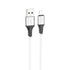Hoco X86 - Spear Silicone Charging And Data Transmittion Cable , USB-A To Lightning Plug, Compatible With Apple iPhone iPad Airpods - Safqqa