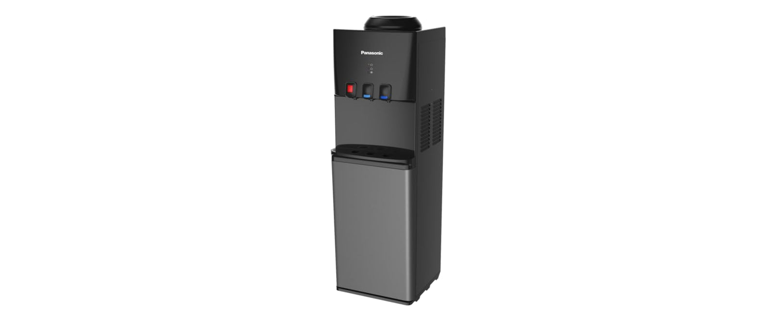 Panasonic Top-Loading Water Dispenser with Built-in Fridge, 20L – Black