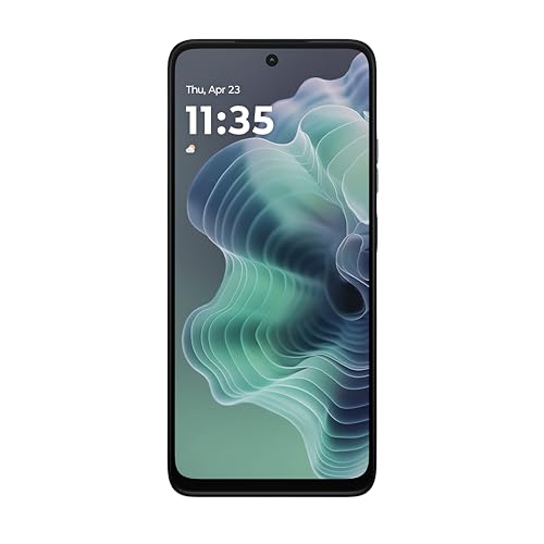 موتورولا موتو g35 5G 8GB RAM 256GB UFS 2.2 هاتف ذكي بنظام أندرويد 14، أسود منتصف الليل (تتضمن العبوة شاحن وغطاء) ضمان لمدة سنة - صفر ضريبة