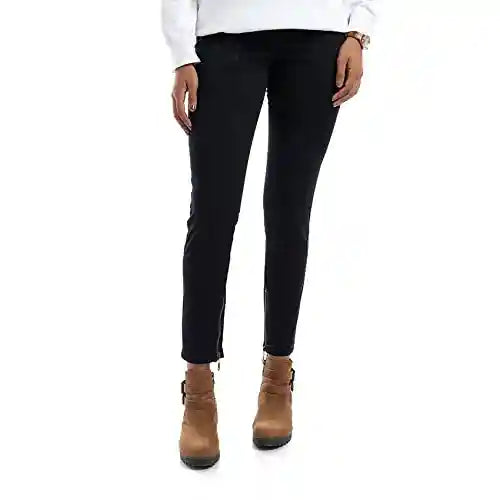 esla_ESLA - Women Zip Hem Straight Fit Pants_Dark Blue_size 38 - Safqqa Egypt