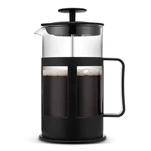 صانع القهوة والشاي Generic French Press بسعة 12 أونصة هو طريقة بسيطة وفعالة لإعداد القهوة أو الشاي بنكهة غنية