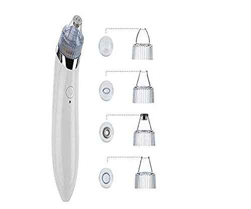 black head vacuum acne cleaner pore remover skin facial cleanser care XN-8030 - white - Safqqa Egypt