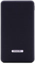 Porodo dual usb power bank, 10000 mah - black