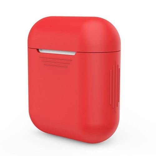 Keendex silicone airpods cover with holding loop - red