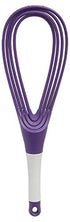 Egg Whisk Plastic, Purple White Comfortable grip handle - Safqqa Egypt