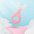 BERONE Baby Tuhth Brash U Shaped Toothbrush With Silicone Bristles Massage Toddler Toothbrush, 360° All-round Oral Cleaning Tooth Brush U-shaped Training Toothbrushes For Kids Childrens Multicolor - Safqqa Egypt