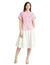 Polka Dot Cotton Short-Sleeve Rounded-Hem Button-Down Shirt For Women - Safqqa Egypt