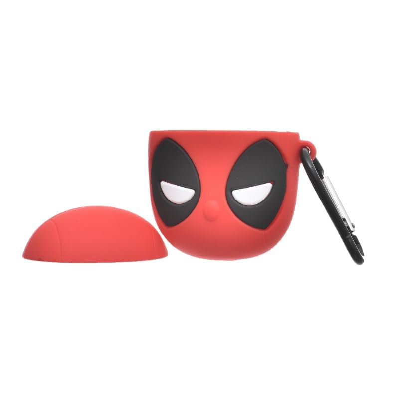 G-Power Silicone Full Cover AirPods Protective Case – Superhero Design with Ring Strap – Compatible with AirPods 1/2