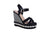 صندل Pixi Suede Shell Detail Cross Strap Wedge للنساء
