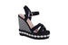 صندل Pixi Suede Shell Detail Cross Strap Wedge للنساء