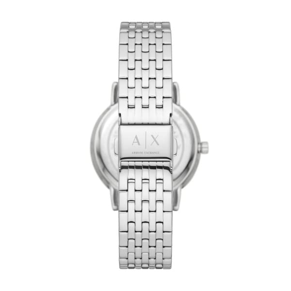Armani Exchange Three-Hand Stainless Steel Watch - AX5578, Silver, bracelet, Womens