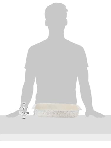 صينية فرن مستطيلة جرانيت من الأمل إليت مقاس 30 سم غير لاصقة لون بيج