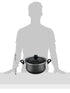 Vitrinor Cooking Pot 26cm - Authentique Crystal- Dark Grey- Have Scratches - No Box