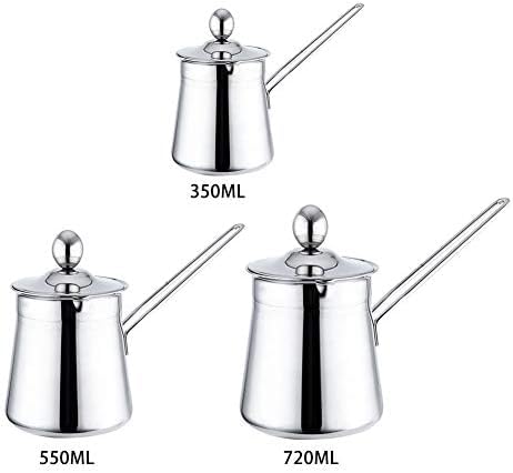 إبريق حليب وركوة قهوة تركي من فيتو (550 مل) هو أداة مطبخ متعددة الاستخدامات وأنيقة، مثالية لتسخين الحليب أو تحضير القهوة التركية أو تقديم المشروبات الساخنة. مصنوع من الفولاذ المقاوم للصدأ عالي الجودة لضمان المتانة وتوزيع الحرارة بشكل متساوٍ