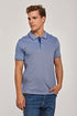 DALYDRESS Men's Casual Short Sleeve Cotton Polo Shirt with Striped Collar - Regular Fit - Model 220-470-302-13