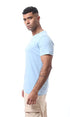 Ravin Men's Ribbed Crew Neck Solid Basic Cotton T-Shirt