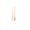 Guess Stainless Steel Zircon Embellished Stone Safety Pin Earrings for Women - Gold