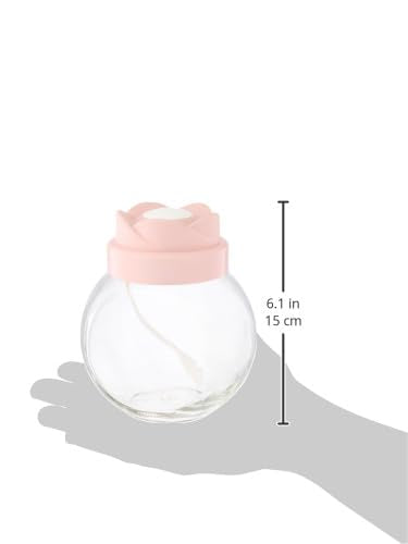 برطمان بقاعدة مزدوجة على شكل زهرة التيوليب مع معلقة، 750 سم مكعب من باجر