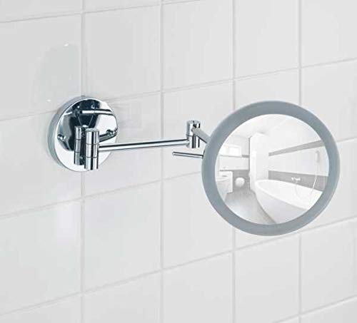 مرآة الحائط المزودة بإضاءة LED من وينكو Power-Loc Aura تجمع بين الأناقة والوظيفة والإضاءة الحديثة للحمام أو غرفة الملابس. تتميز بإضاءة LED مدمجة توفر إضاءة ساطعة ومتساوية لتسهيل وضع المكياج