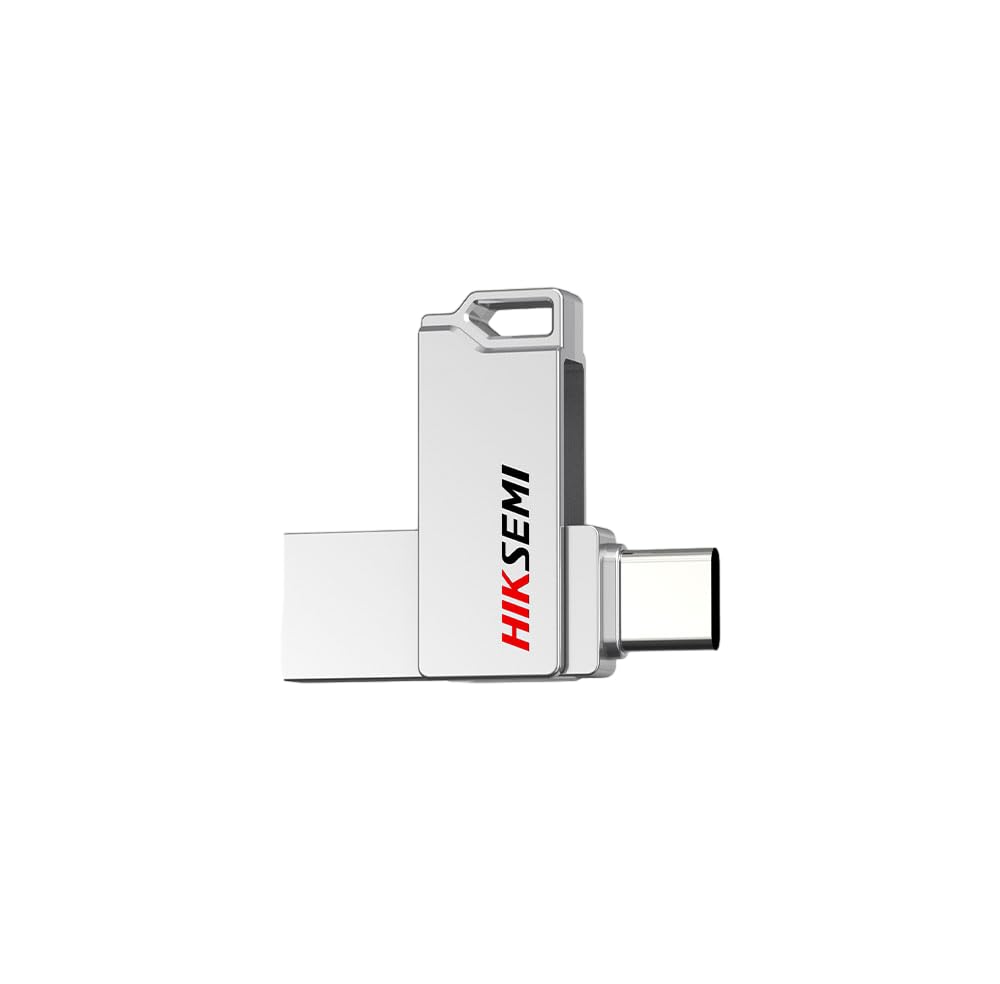 فلاشة HIKSEMI مزدوجة المنافذ USB 3.2 – 64 جيجابايت – Type-A وType-C – سرعة نقل حتى 150 ميجابايت/ثانية