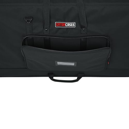 حقيبة النقل جاتور كيسز هي حل متين ومريح لنقل شاشتين LCD، أو شاشات كمبيوتر، أو تلفزيونات بحجم 40" إلى 45" بأمان. مصنوعة من نايلون مبطن متين، توفر الحقيبة حماية ممتازة ضد الخدوش والصدمات والاستخدام اليومي. 