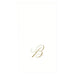 (B) - Entertaining with Caspari White Pearl Paper Linen Guest Towels, Monogram Initial B, Pack of 24