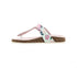 Sprox Floral-Pattern Side-Buckle Flip Flops For Women