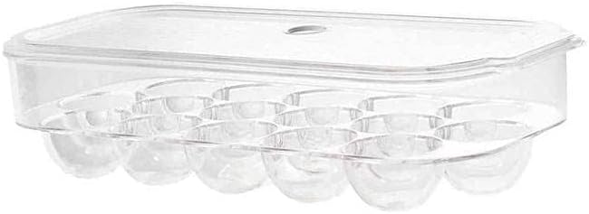 ECVV 16-Egg Refrigerator Storage Container with Lid & Handle Clear - Have Scratches – Safqqa Egypt